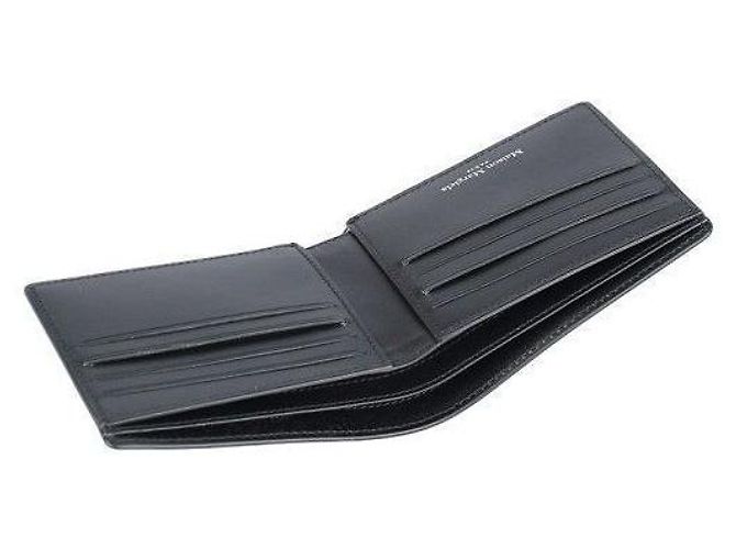 Maison Martin Margiela Portafoglio bi-fold cucito nero - vista 5