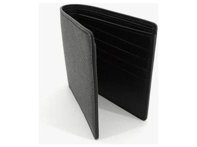 Maison Martin Margiela Portafoglio bi-fold cucito nero - vista 7
