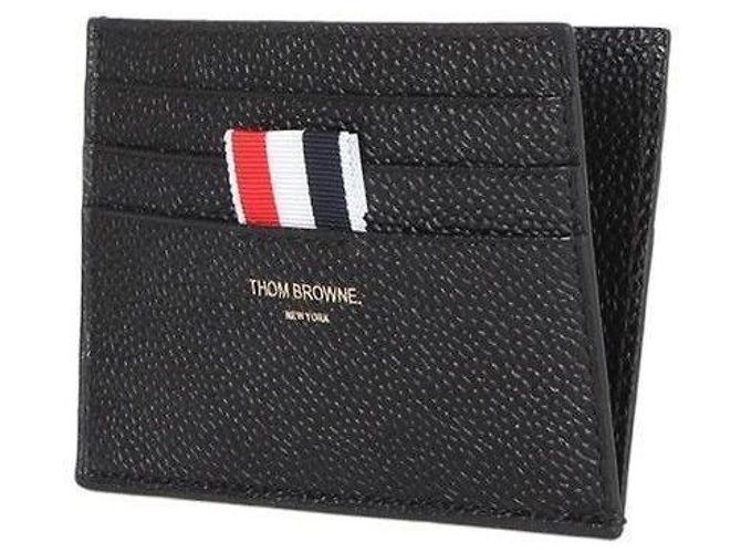 Thom Browne Three Stripe Card Holder Black - view 2