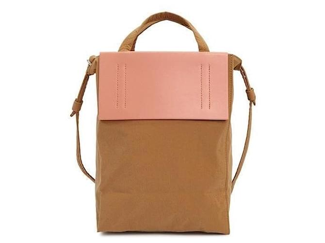 Borsa mini tote a tracolla Acne Logo AEV Marrone - vista 5