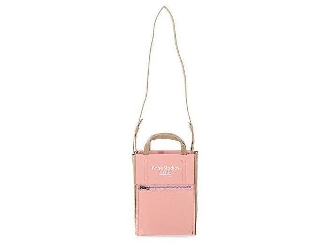 Borsa mini tote a tracolla Acne Logo AEV Marrone - vista 6