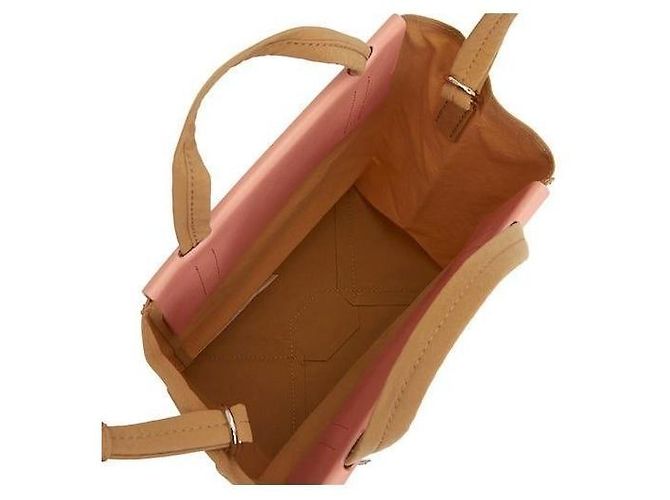 Borsa mini tote a tracolla Acne Logo AEV Marrone - vista 7