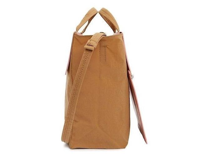 Borsa mini tote a tracolla Acne Logo AEV Marrone - vista 8