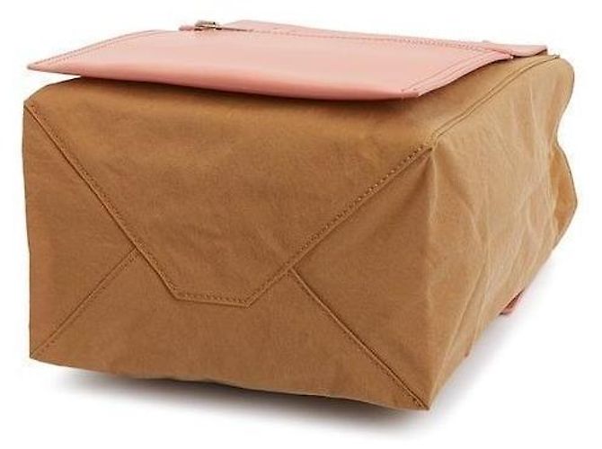 Borsa mini tote a tracolla Acne Logo AEV Marrone - vista 9