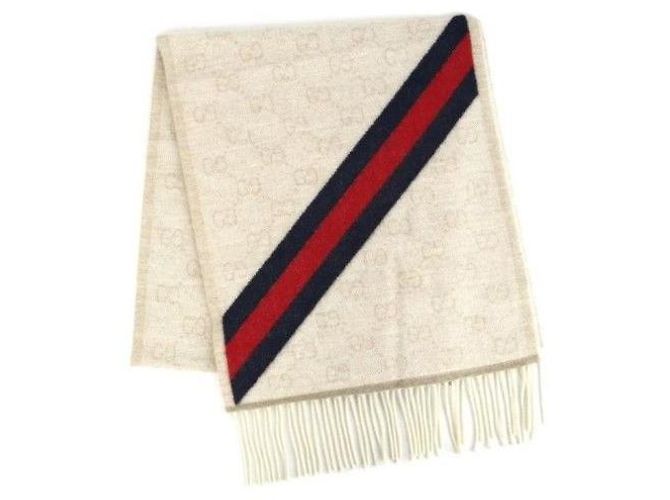 Gucci GG Web Wollschal Braun - Ansicht 2