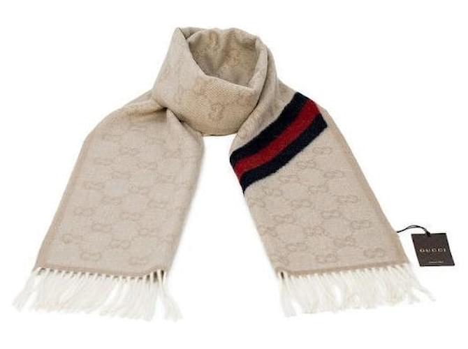 Gucci GG Web Wollschal Braun - Ansicht 3