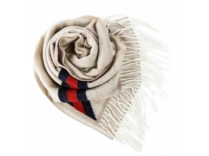Gucci GG Web Wollschal Braun - Ansicht 5