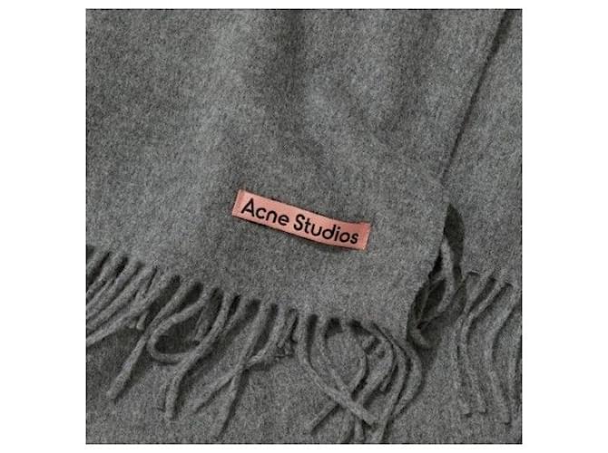 Bufanda Acne Studios Gris Melange Castaño - vista 3