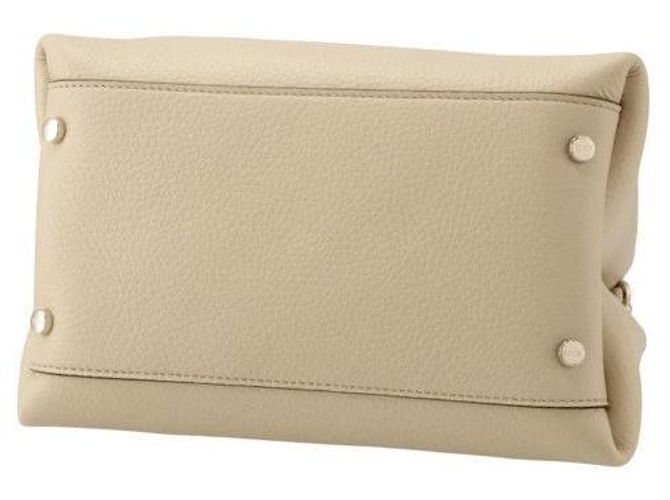 Tod's Borsa micro tote in metallo senza tempo beige con stampa: QRI - vista 4