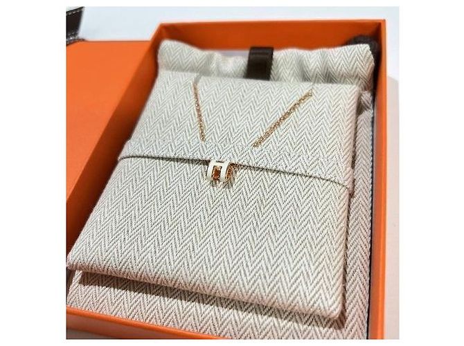 Hermès Collar Mini Pop Blanco Oro Rosa - vista 7