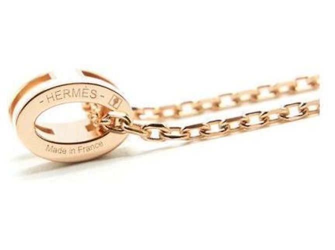 Hermès Collar Mini Pop Blanco Oro Rosa - vista 8