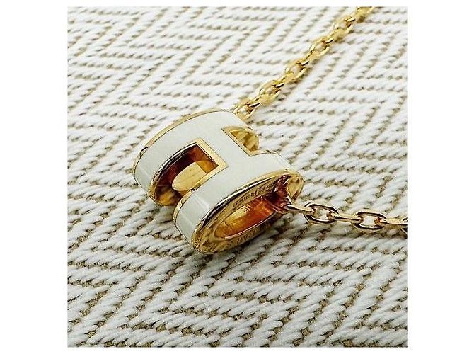 Hermès Collana Mini Popashu Oro Bianco - vista 10