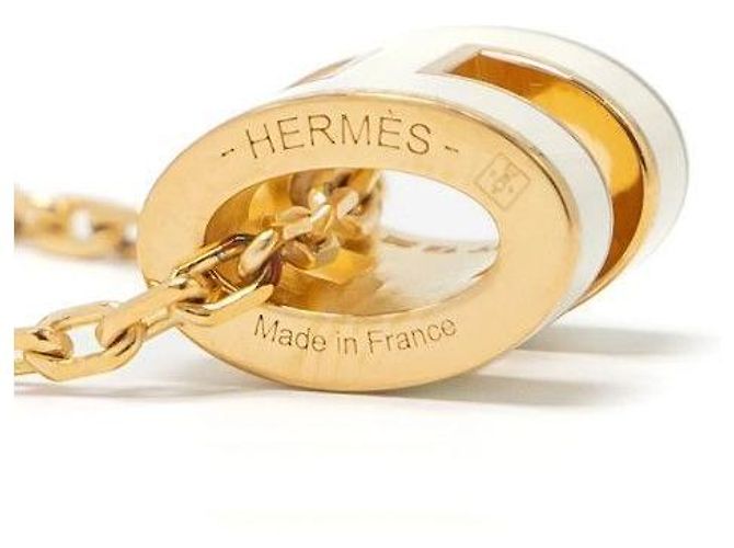 Hermès Collana Mini Popashu Oro Bianco - vista 3