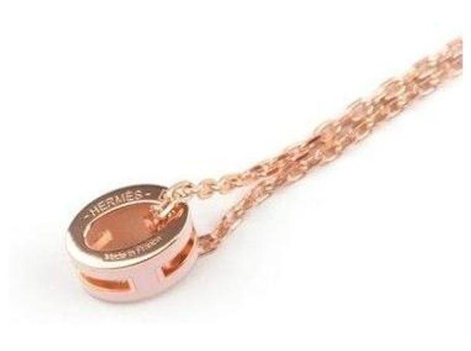 Hermès Collana Mini Pop Hach Oro Rosa Dragée Rosa - vista 5