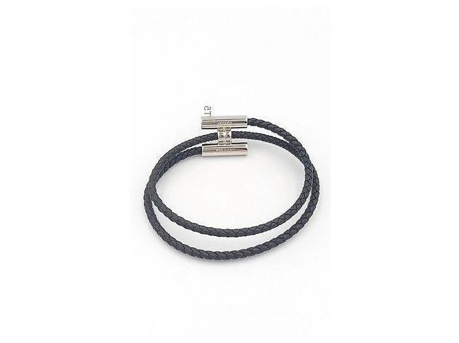 Hermès Bracciale da Uomo Tunis Tresor Nero Argento - vista 4
