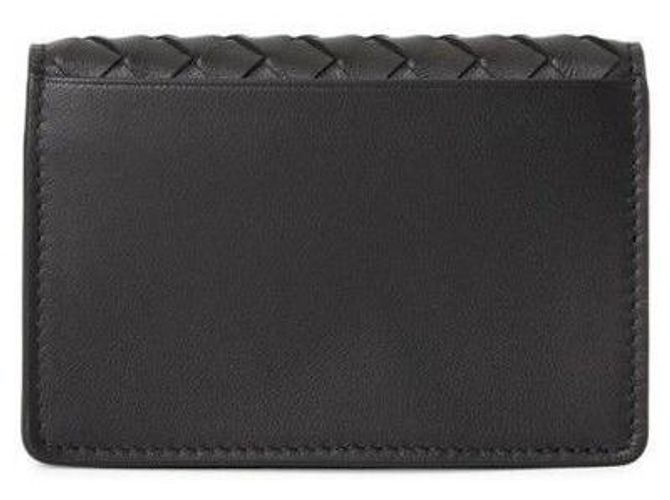 Bottega Veneta Tarjetero Intrecciato Negro - vista 3
