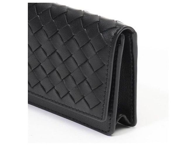 Bottega Veneta Tarjetero Intrecciato Negro - vista 4