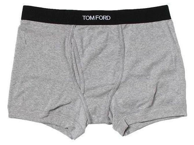 Tom Ford Cassetti con logo Biancheria intima per uomini Slip grigi Marrone - vista 2