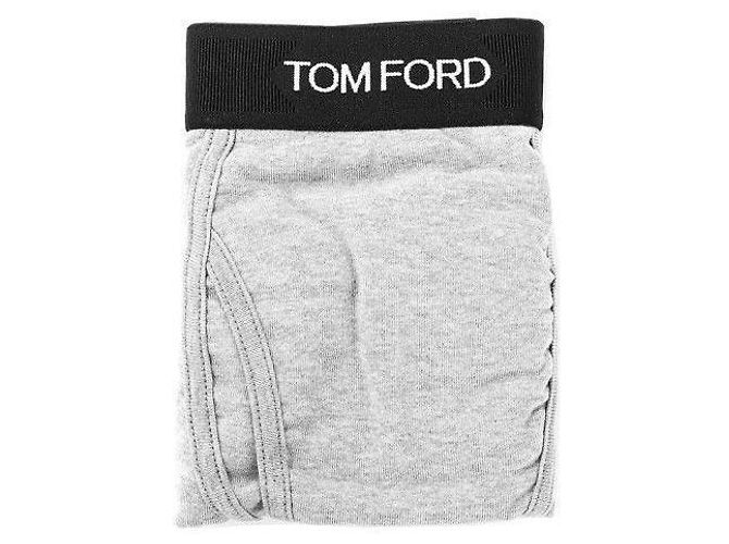 Tom Ford Cassetti con logo Biancheria intima per uomini Slip grigi Marrone - vista 6