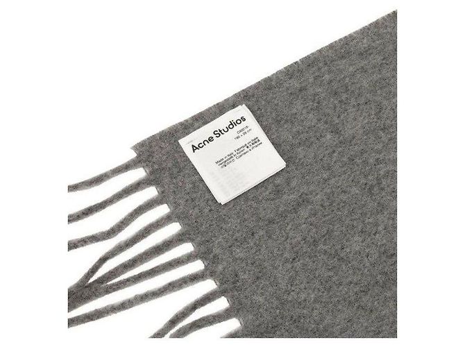 Acne Fransen-Wollschlauchschal Braun - Ansicht 4