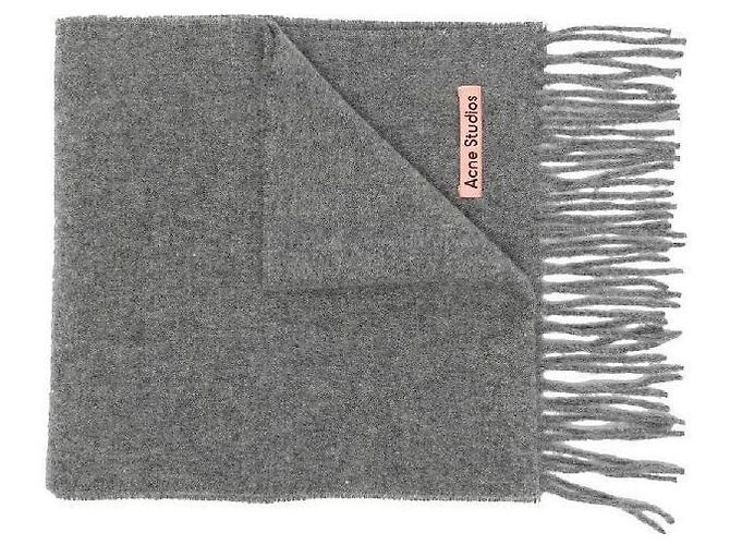 Acne Fransen-Wollschlauchschal Braun - Ansicht 5
