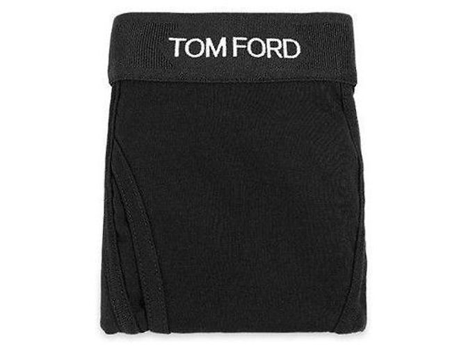 Tom Ford Logo Slips Herrenunterwäsche Schwarz - Ansicht 8