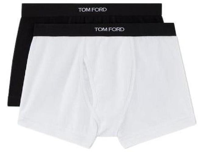Tom Ford Set di mutande da uomo con logo elastico, nero e bianco - vista 2