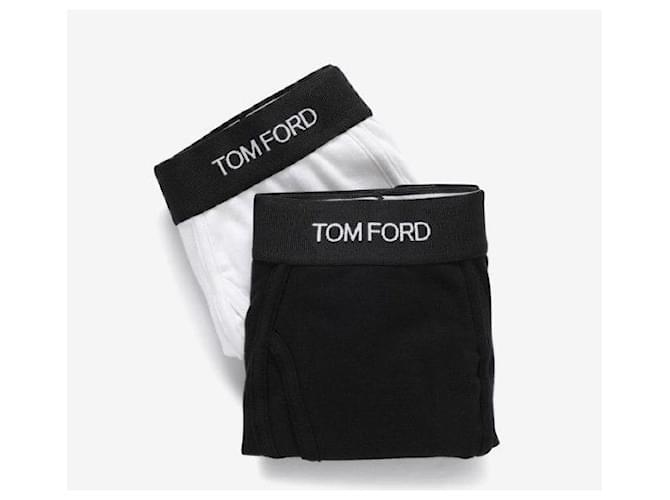 Tom Ford Set di mutande da uomo con logo elastico, nero e bianco - vista 3