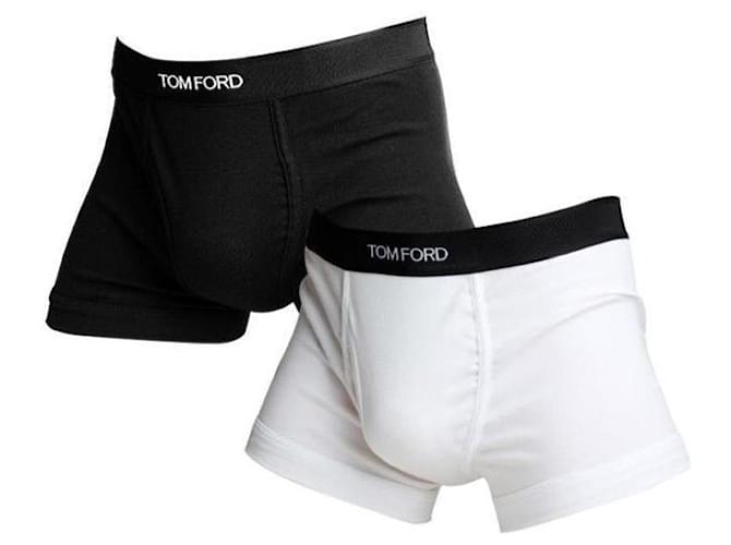 Tom Ford Set di mutande da uomo con logo elastico, nero e bianco - vista 7