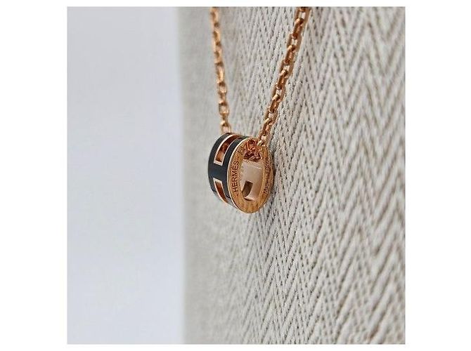 Hermès Pendente Mini Pop Hach Oro Rosa Nero - vista 6