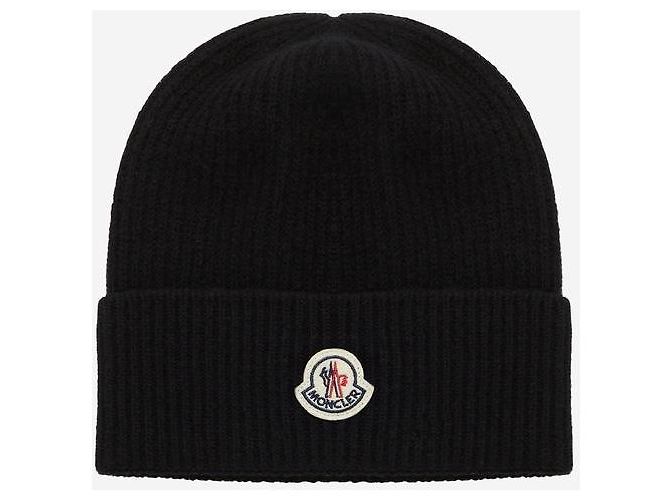 Moncler Berretto in cashmere nero - vista 2