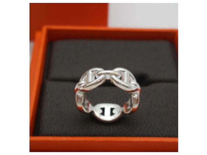 Ring Hermès Piccolo Anello Chandal in Argento Sterling - vista 4