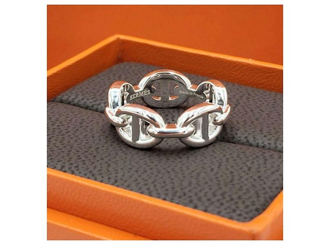 Ring Hermès Piccolo Anello Chandal in Argento Sterling - vista 5