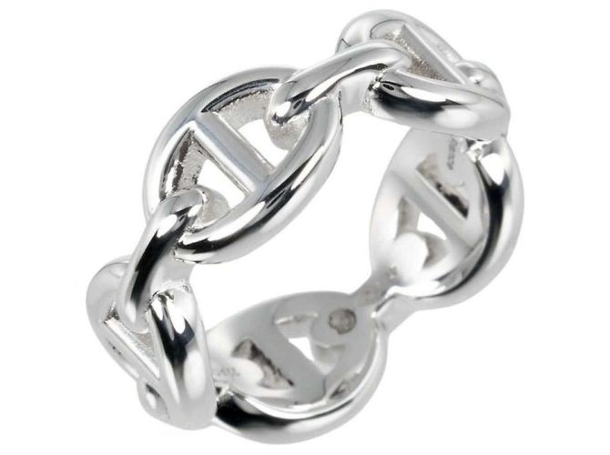 Ring Hermès Piccolo Anello Chandal in Argento Sterling - vista 6