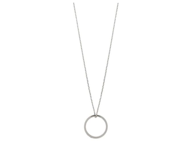 Maison Martin Margiela Collana con anello logo in argento cm - vista 5