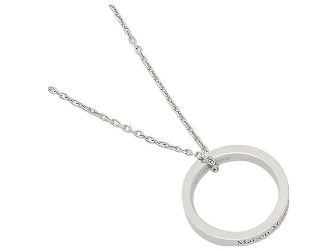 Maison Martin Margiela Collana con anello logo in argento cm - vista 6
