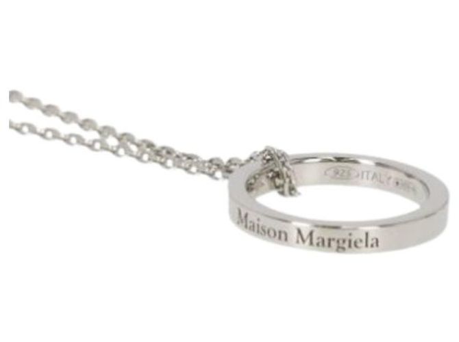 Maison Martin Margiela Collana con anello logo in argento cm - vista 7