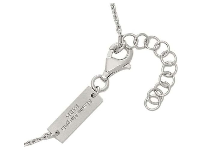 Maison Martin Margiela Collana con anello logo in argento cm - vista 8