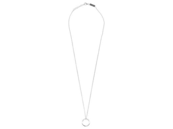 Maison Martin Margiela Collana con anello logo in argento cm - vista 9