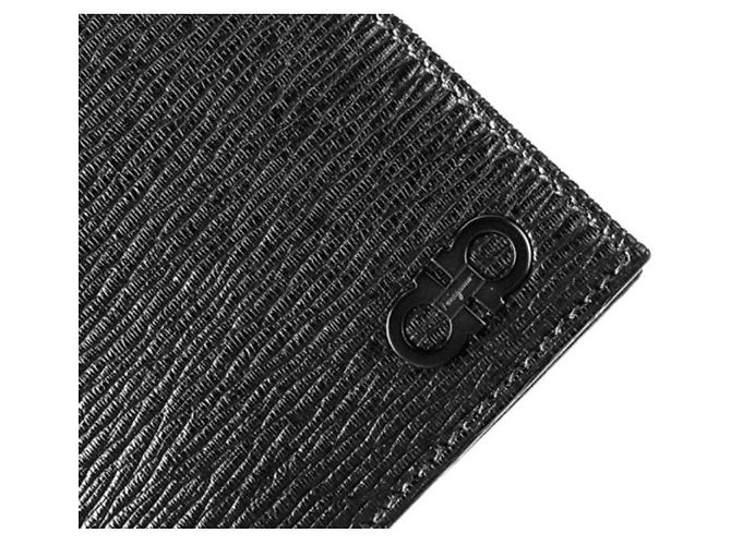 Salvatore Ferragamo Double Gancini Wallet NERO Black - view 4