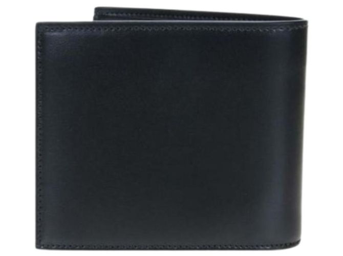 Saint Laurent Tiny Monogram Silver-Plated Black Wallet stamp: - view 6