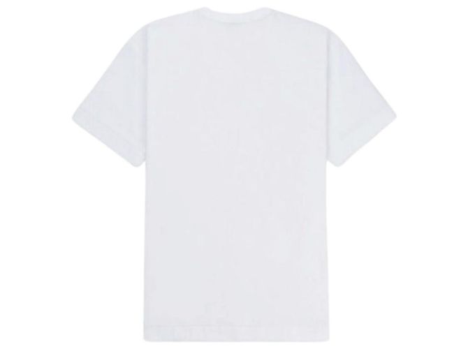 Comme Des Garcons AX Red Patch Kurzarm-T-Shirt Weiß - Ansicht 6