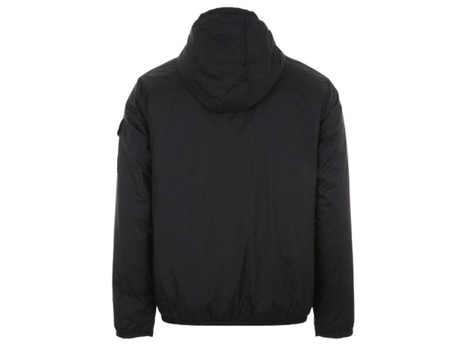 Moncler Giacca Piumino con Cappuccio Monteynard Nera Nero - vista 3