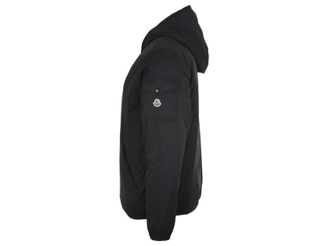 Moncler Giacca Piumino con Cappuccio Monteynard Nera Nero - vista 4