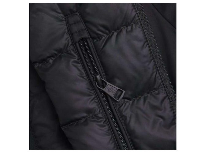 Moncler Giacca Piumino con Cappuccio Monteynard Nera Nero - vista 5