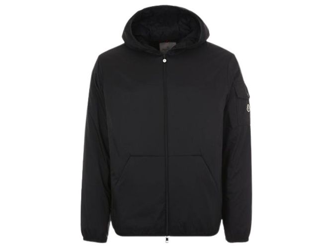 Moncler Giacca Piumino con Cappuccio Monteynard Nera Nero - vista 6