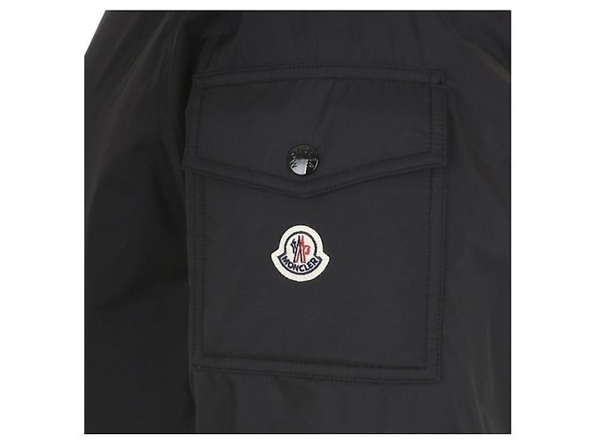 Moncler Giacca Piumino con Cappuccio Monteynard Nera Nero - vista 7