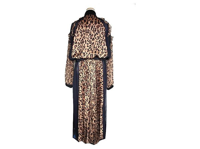 Sacai Vestido de estampado de leopardo - vista 3