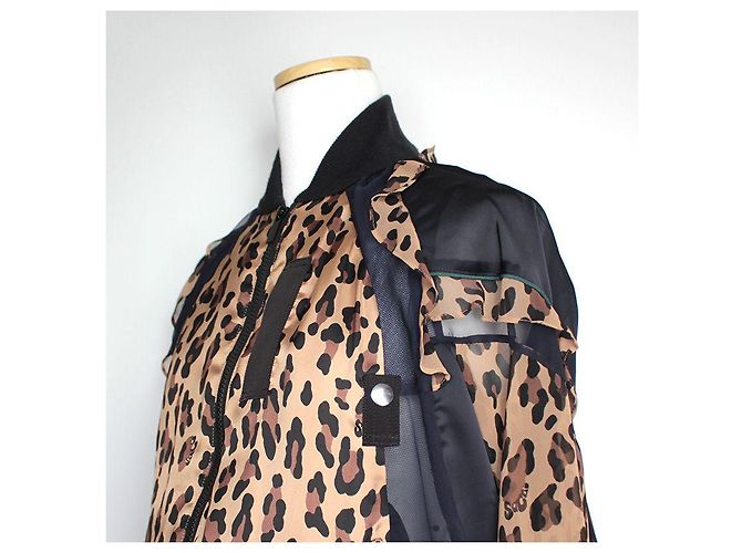 Sacai Vestido de estampado de leopardo - vista 5
