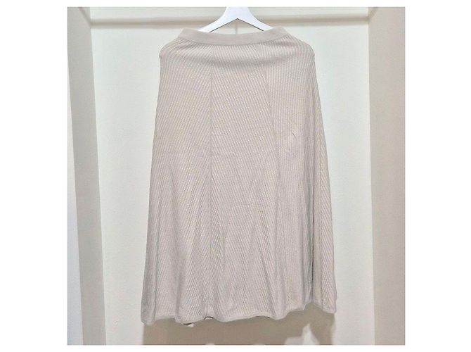 Chanel Gonna in cashmere baby Loro Piana Argento - vista 3